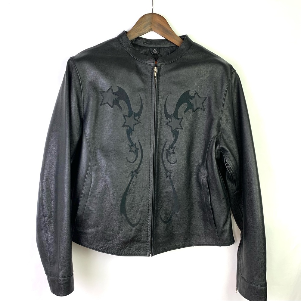 First Classics Leather Biker Jacket XL